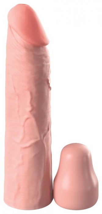 Телесная насадка-удлинитель 1 Inch Silicone X-tension - 17,8 см. - Pipedream - в Димитровграде купить с доставкой