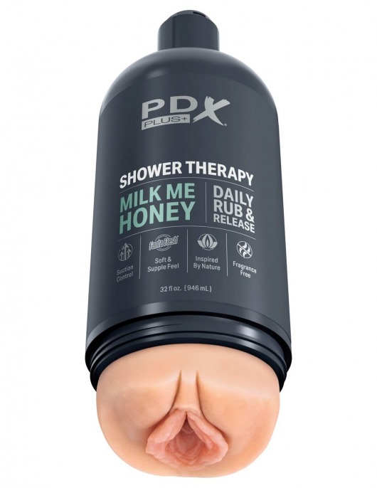Телесный мастурбатор-вагина Shower Therapy Milk Me Honey - Pipedream - в Димитровграде купить с доставкой