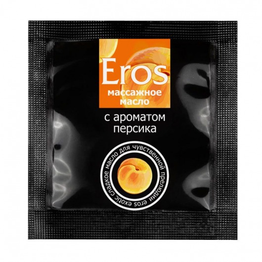 Саше массажного масла Eros exotic с ароматом персика - 4 гр. - Биоритм - купить с доставкой в Димитровграде