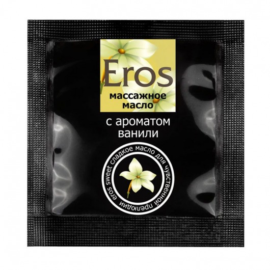 Саше массажного масла Eros sweet c ароматом ванили - 4 гр. - Биоритм - купить с доставкой в Димитровграде
