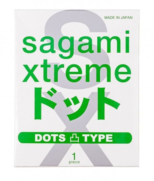 Презерватив Sagami Xtreme Type-E с точками - 1 шт. - Sagami - купить с доставкой в Димитровграде