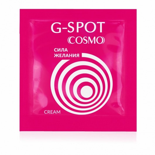 Стимулирующий интимный крем для женщин Cosmo G-spot - 2 гр. - Биоритм - купить с доставкой в Димитровграде