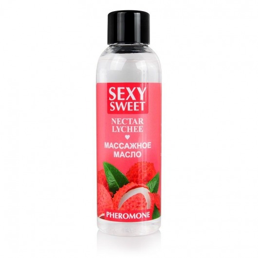Массажное масло Sexy Sweet Nectar Lychee с феромонами и ароматом личи - 75 мл. - Биоритм - купить с доставкой в Димитровграде