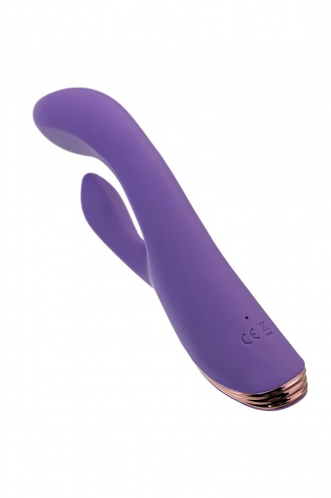 Фиолетовый вибратор-кролик Fingie с функцией Come-Hither - 21,6 см. - JOS