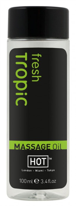 Массажное масло для тела Tropic Fresh - 100 мл. - HOT - купить с доставкой в Димитровграде