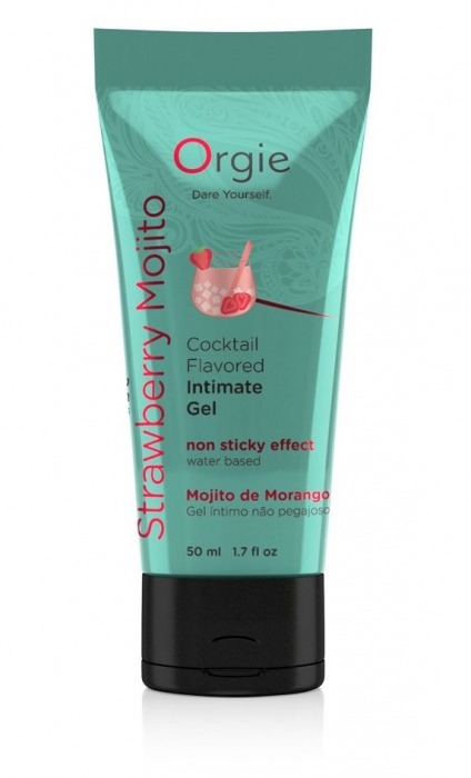 Съедобный интимный гель Orgie Lube Tube Cocktail Strawberry Mojito - 50 мл. - ORGIE - купить с доставкой в Димитровграде