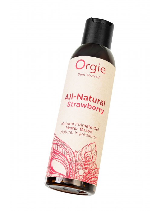 Интимный гель на водной основе All-Natural Strawberry с ароматом клубники - 150 мл. - ORGIE - купить с доставкой в Димитровграде