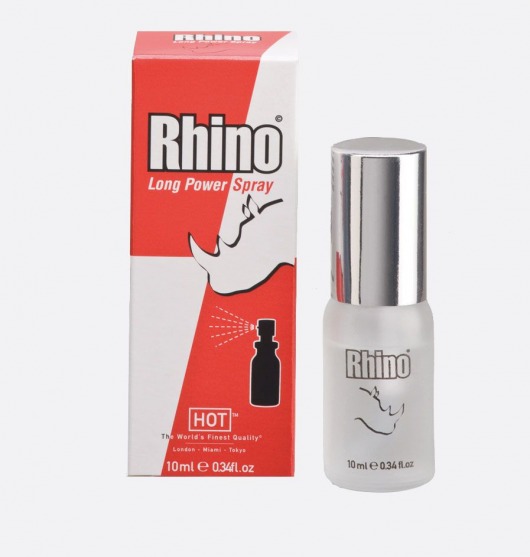 Пролонгирующий спрей для мужчин Rhino - 10 мл. - HOT - купить с доставкой в Димитровграде