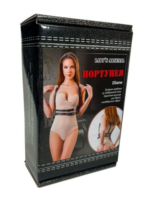 Изящная портупея из натуральной кожи Diane - БДСМ Арсенал - купить с доставкой в Димитровграде