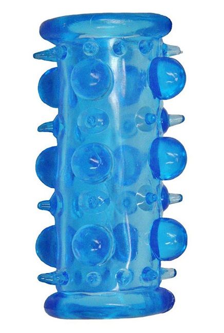 Голубая насадка с шипами и шишечками LUST CLUSTER - Dream Toys - в Димитровграде купить с доставкой