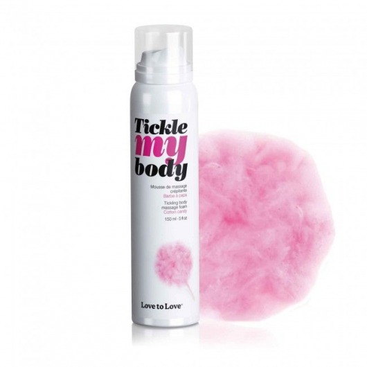 Массажная хрустящая пенка Tickle My Body Cotton Candy с ароматом сладкой ваты - 150 мл. - Love to Love - купить с доставкой в Димитровграде