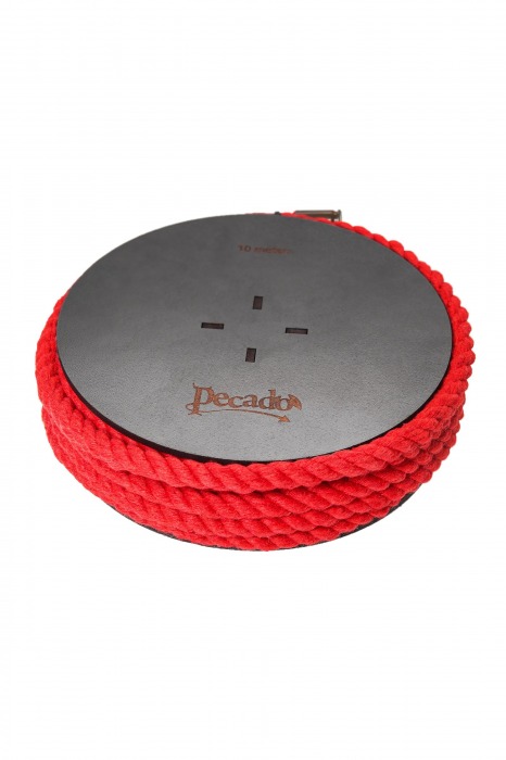 Красная веревка для шибари на катушке - 10 м. - Pecado - купить с доставкой в Димитровграде
