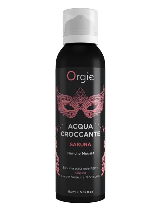 Хрустящая пенка для массажа Orgie Acqua Croccante Sakura с ароматом сакуры - 150 мл. - ORGIE - купить с доставкой в Димитровграде
