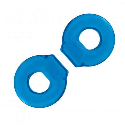 Комплект из двух колец для пениса 2-Pack Ultra-Stretch Stamina Endurance Ring - BlueLine - в Димитровграде купить с доставкой