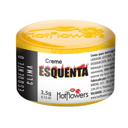 Возбуждающий крем Esquenta с разогревающим эффектом - 3,5 гр. - HotFlowers - купить с доставкой в Димитровграде