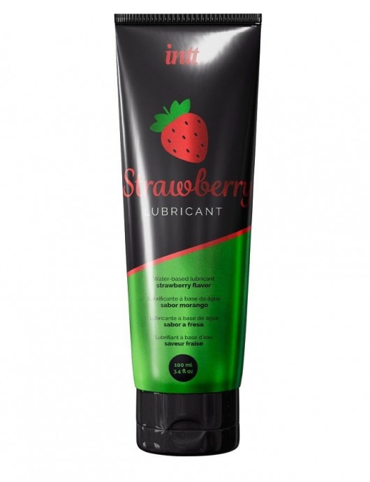 Смазка на водной основе с ароматом клубники Strawberry Lubricant - 100 мл. - INTT - купить с доставкой в Димитровграде