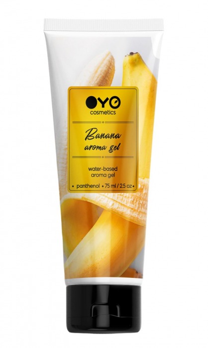 Лубрикант на водной основе OYO Aroma Gel Banana с ароматом банана - 75 мл. - OYO - купить с доставкой в Димитровграде