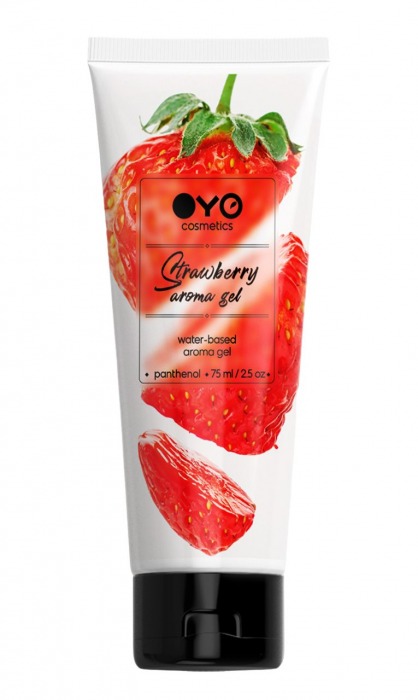 Лубрикант на водной основе OYO Aroma Gel Strawberry с ароматом клубники - 75 мл. - OYO - купить с доставкой в Димитровграде