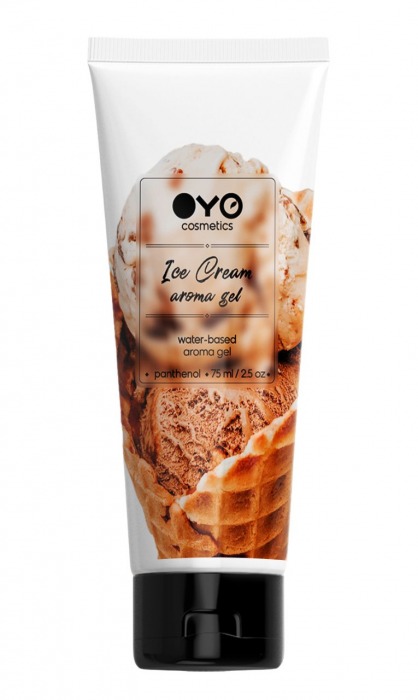 Лубрикант на водной основе OYO Aroma Gel Ice Cream с ароматом пломбира - 75 мл. - OYO - купить с доставкой в Димитровграде