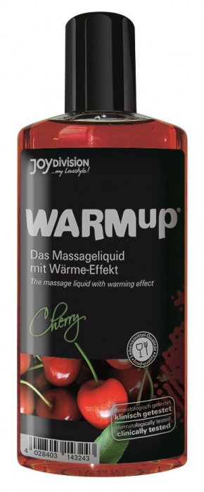 Разогревающее масло WARMup Cherry - 150 мл. - Joy Division - купить с доставкой в Димитровграде