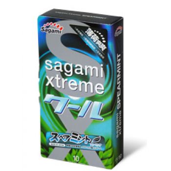 Презервативы Sagami Xtreme Mint с ароматом мяты - 10 шт. - Sagami - купить с доставкой в Димитровграде