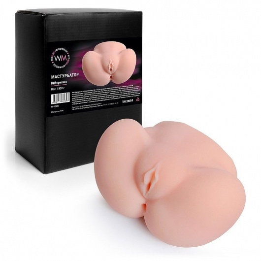 Реалистичный мастурбатор с двумя функциональными отверстиями - Erowoman-Eroman - в Димитровграде купить с доставкой