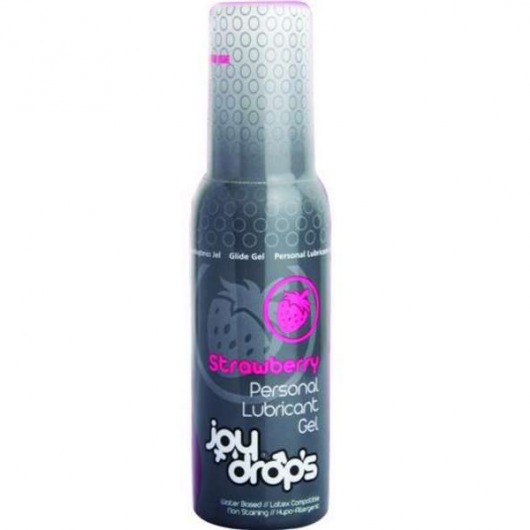Смазка на водной основе со вкусом клубники JoyDrops Strawberry - 100 мл. - JoyDrops - купить с доставкой в Димитровграде