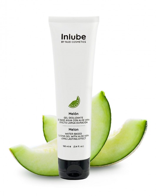 Лубрикант на водной основе Nuei Inlube с алоэ вера и ароматом дыни - 100 мл. - Nuei cosmetics - купить с доставкой в Димитровграде