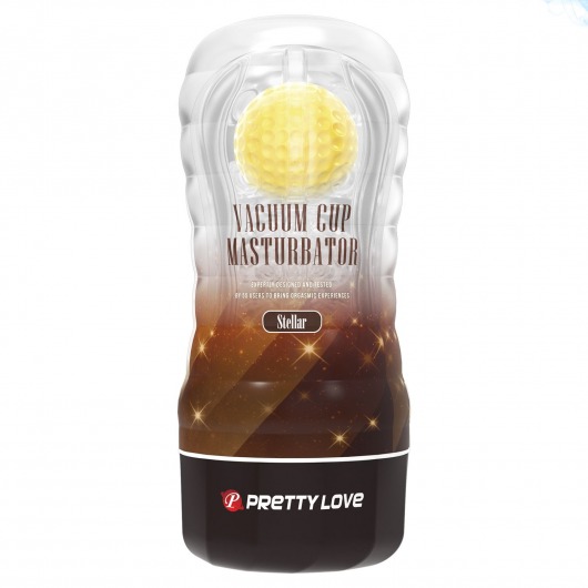 Прозрачный текстурированный мастурбатор Vacuum Cup Masturbator Stellar - Baile - в Димитровграде купить с доставкой