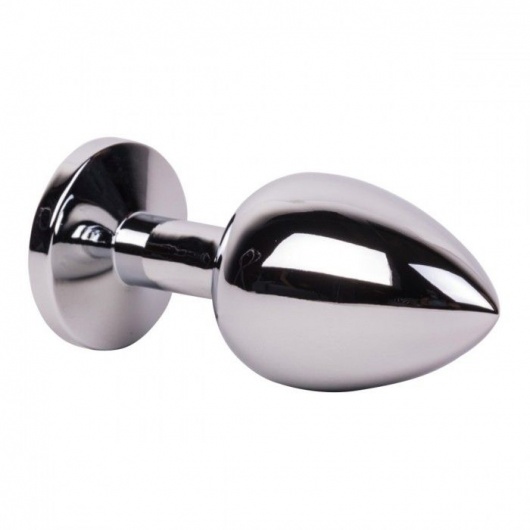 Большой стальной плаг с розовым кристаллом Pink Bubble Gum - 9,5 см. - Erotic Fantasy - купить с доставкой в Димитровграде