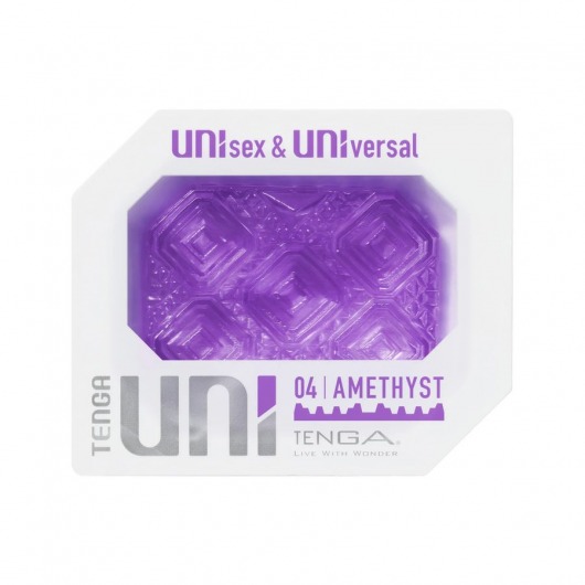 Фиолетовый мастурбатор-стимулятор Tenga Uni Amethyst - Tenga - в Димитровграде купить с доставкой