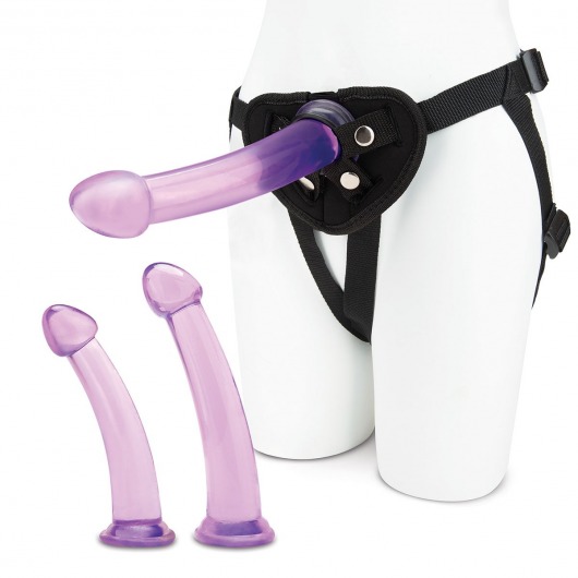 Тренировочный набор с тремя насадками Pegging Training Set - Lux Fetish - купить с доставкой в Димитровграде