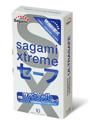 Презервативы Sagami Xtreme Ultrasafe с двойным количеством смазки - 10 шт. - Sagami - купить с доставкой в Димитровграде