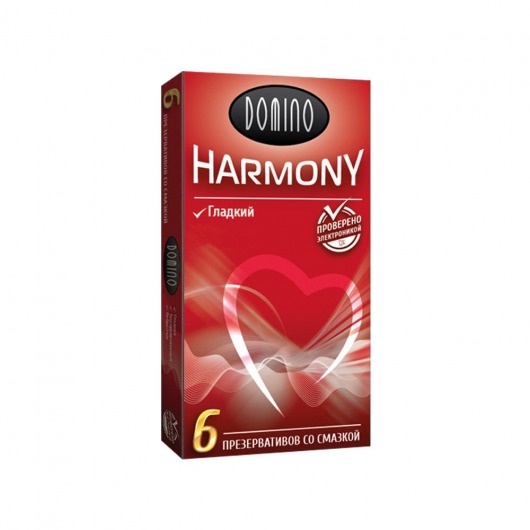 Гладкие презервативы Domino Harmony - 6 шт. - Domino - купить с доставкой в Димитровграде