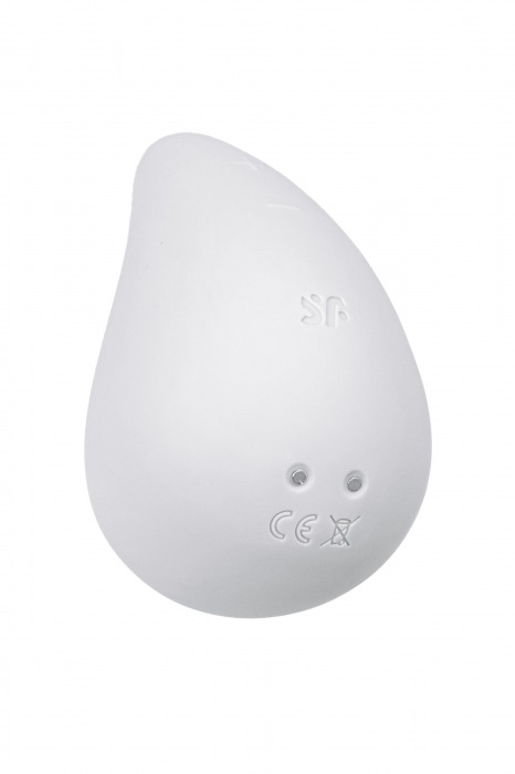 Белый вибромассажер в форме капли Dew Drop - Satisfyer