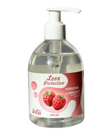Лубрикант на водной основе Love Protection Raspberry с ароматом малины - 300 мл. - Lola Games - купить с доставкой в Димитровграде