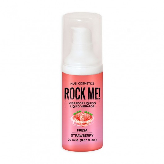 Жидкий вибратор Nuei Rock Me! с ароматом клубники - 20 мл. - Nuei cosmetics - купить с доставкой в Димитровграде
