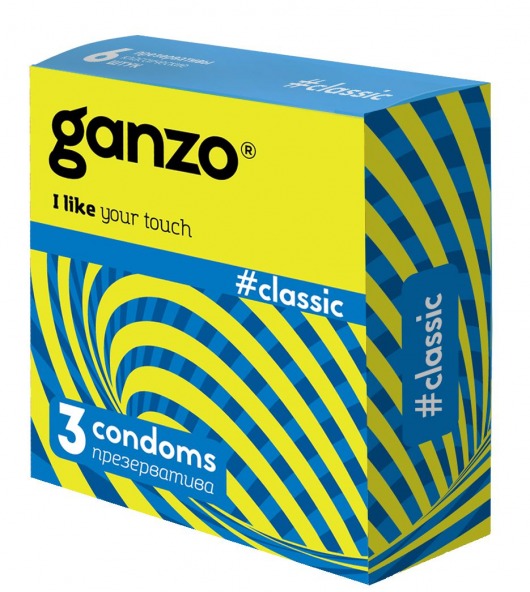 Классические презервативы с обильной смазкой Ganzo Classic - 3 шт. - Ganzo - купить с доставкой в Димитровграде