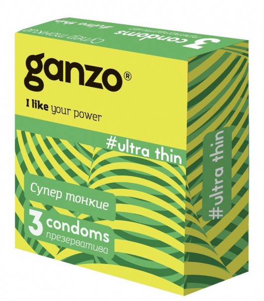 Ультратонкие презервативы Ganzo Ultra thin - 3 шт. - Ganzo - купить с доставкой в Димитровграде