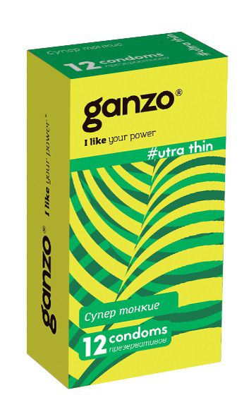 Ультратонкие презервативы Ganzo Ultra thin - 12 шт. - Ganzo - купить с доставкой в Димитровграде