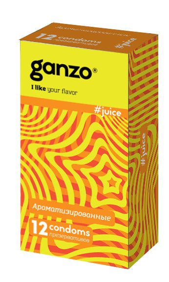 Ароматизированные презервативы Ganzo Juice - 12 шт. - Ganzo - купить с доставкой в Димитровграде