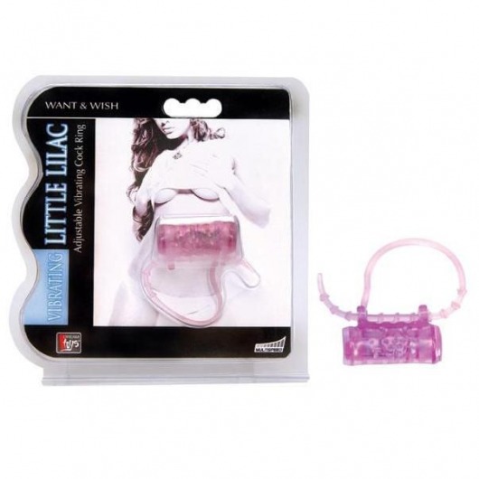 Эрекционное кольцо с вибратором LITTLE LILAC - Dream Toys - в Димитровграде купить с доставкой