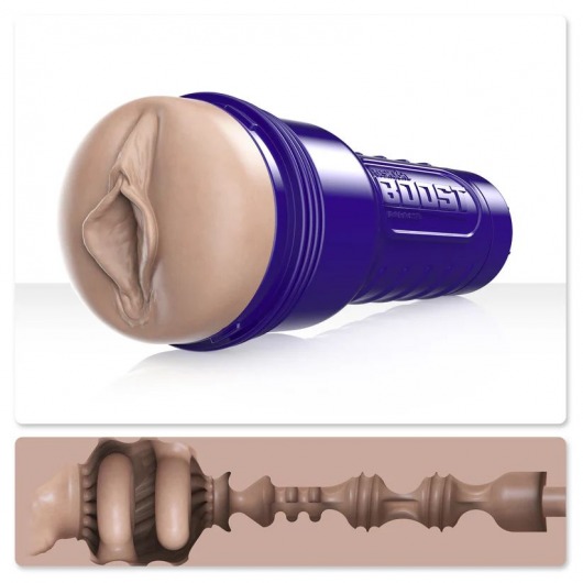 Телесный мастурбатор-вагина Fleshlight Boost Bang - Fleshlight - в Димитровграде купить с доставкой