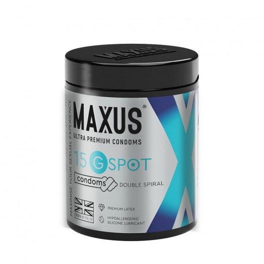 Гладкие презервативы Maxus G spot с двойной спиралью - 15 шт. - Maxus - купить с доставкой в Димитровграде