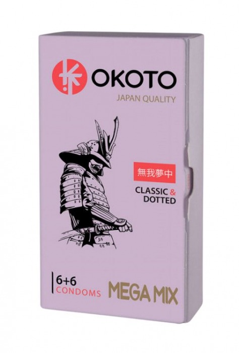 Презервативы OKOTO Mega Mix - 12 шт. - Sitabella - купить с доставкой в Димитровграде