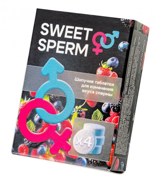 Шипучие таблетки для мужчин Sweet Sperm для изменения вкуса спермы (4 шт. по 0,5 гр.) - Капиталпродукт - купить с доставкой в Димитровграде