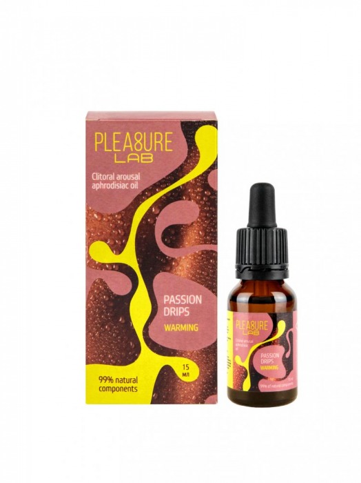 Капли с согревающим эффектом Passion Drips Warming - 15 мл. - Pleasure Lab - купить с доставкой в Димитровграде