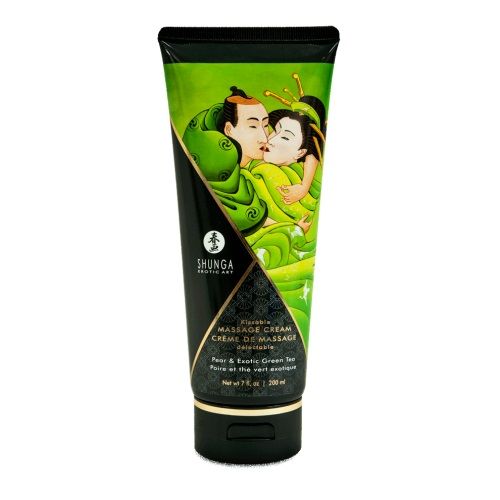 Массажный крем для тела с ароматом груши и зелёного чая Pear   Exotic Green Tea - 200 мл. - Shunga - купить с доставкой в Димитровграде