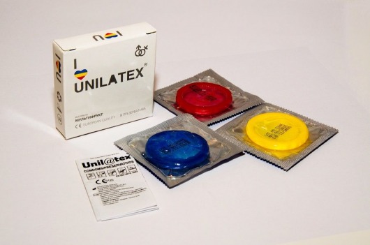 Разноцветные ароматизированные презервативы Unilatex Multifruits - 3 шт. - Unilatex - купить с доставкой в Димитровграде