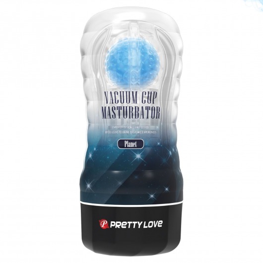Прозрачный текстурированный мастурбатор Vacuum Cup Masturbator Planet - Baile - в Димитровграде купить с доставкой